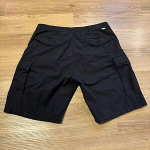Levi's Cargo Shorts Mens 36 Black/Charcoal Gray Carrier Ripstop Utility Workwear